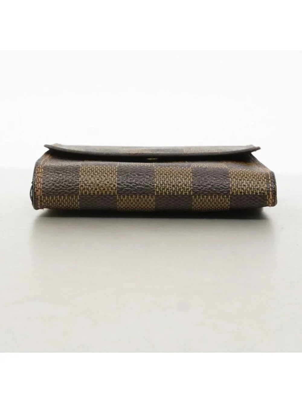 Louis Vuitton Trifold Wallet Damier Porte Monebier Carte Cles Ebene